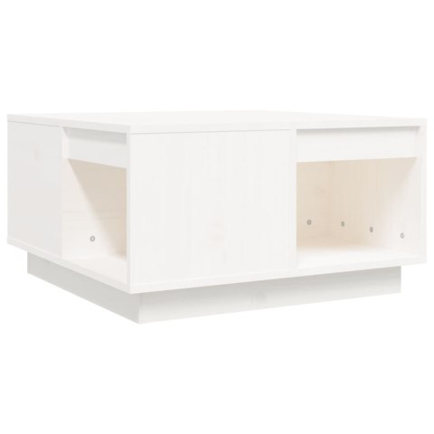 STOLIK KAWOWY BIAŁY 60X61X325CM DREWNO SOSNOWE