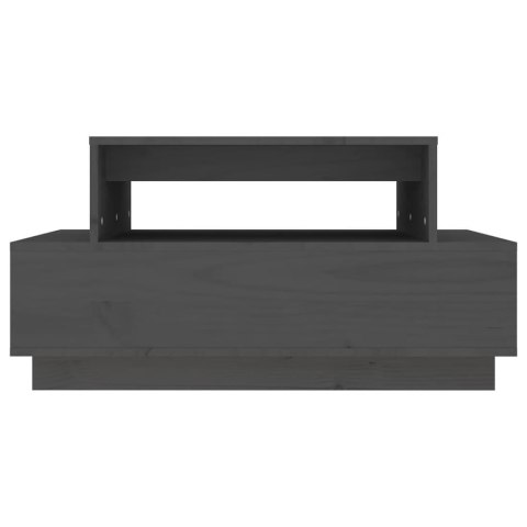 STOLIK KAWOWY SZARY 80X55X405CM DREWNO SOSNOWE