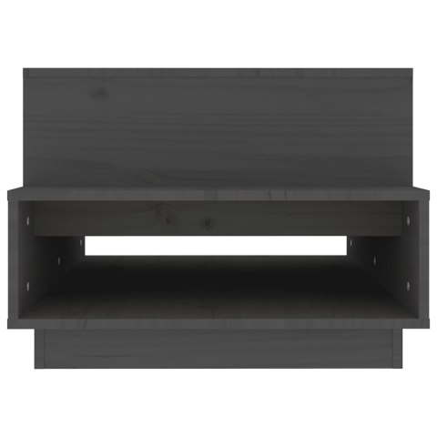 STOLIK KAWOWY SZARY 80X55X405CM DREWNO SOSNOWE