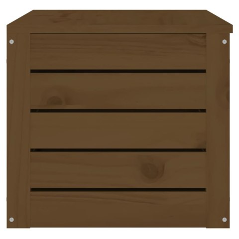 SKRZYNIA DO PRZECHOWYWANIA BRĄZOWA 89X36,5X33CM LITA SOSNA