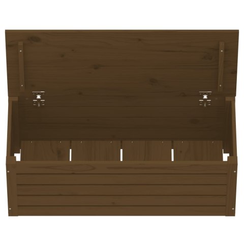 SKRZYNIA DO PRZECHOWYWANIA BRĄZOWA 89X36,5X33CM LITA SOSNA