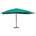 PARASOL OGRODOWY PODWIESZANY 300X400CM ZIELONY