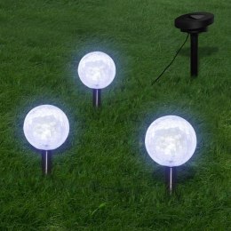 LAMPY OGRODOWE ZE SZPIKULCAMI I PANELEM SOLARNYM 3 LED