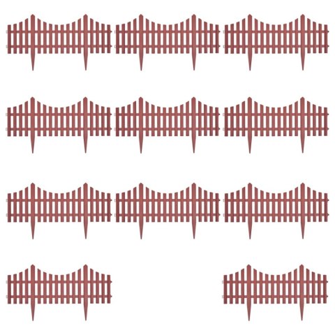 OBRZEŻA OGRODOWE 17 SZT 10M BRĄZOWE