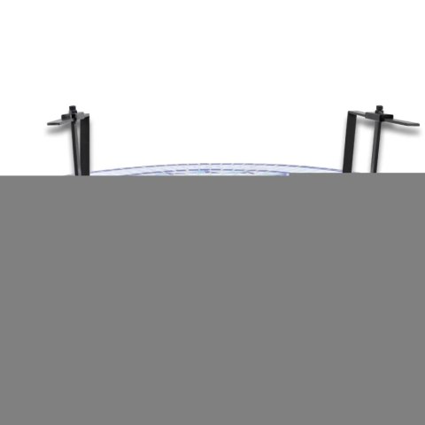 WISZĄCY STOLIK BALKONOWY Z MOZAIKĄ NIEBIESKO-BIAŁY