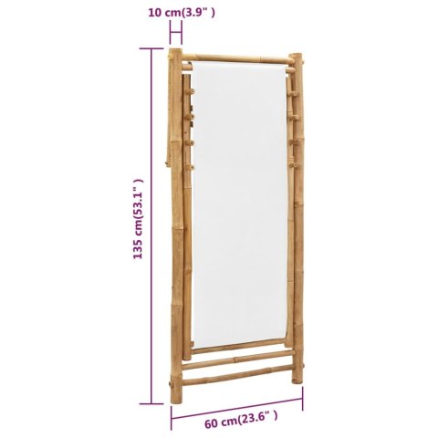 LEŻAK TARASOWY BAMBUS I PŁÓTNO