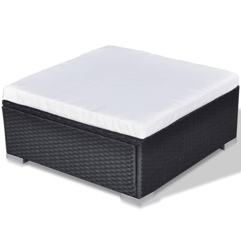 10-CZ. ZESTAW MEBLI DO OGRODU PODUSZKI RATTAN PE CZARNY