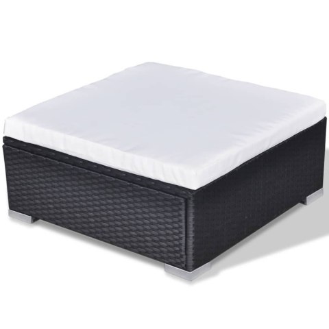 10-CZ. ZESTAW MEBLI DO OGRODU PODUSZKI RATTAN PE CZARNY