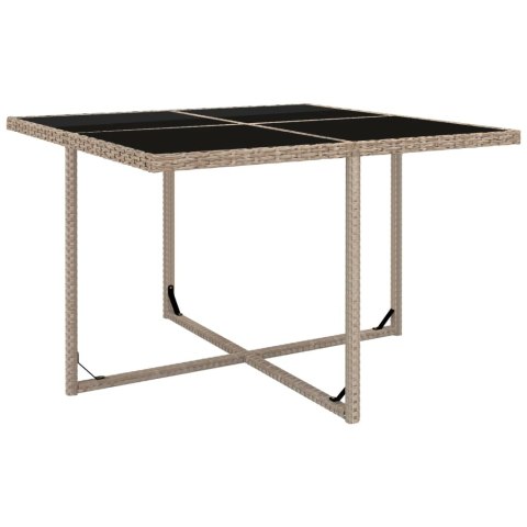 9-CZ. ZESTAW MEBLI OGRODOWYCH Z PODUSZKAMI RATTAN PE BEŻOWY