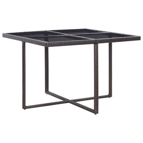 9-CZ. ZESTAW MEBLI OGRODOWYCH Z PODUSZKAMI RATTAN PE BRĄZOWY