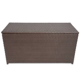 SKRZYNIA OGRODOWA BRĄZOWA 120X50X60CM RATTAN PE