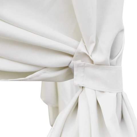 LEŻAK OGRODOWY Z BALDACHIMEM POLIRATTAN CZARNY