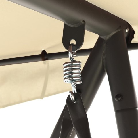 HUŚTAWKA OGRODOWA Z BALDACHIMEM PIASKOWA