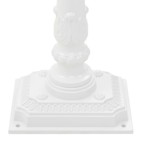 SKRZYNKA NA LISTY NA SŁUPKU W STYLU VINTAGE ALUMINIOWA BIAŁA