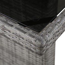 STÓŁ OGRODOWY 240X90X74CM RATTAN PE I SZKŁO