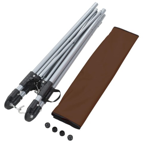 HAMAK ZE SKŁADANYM STELAŻEM BRĄZOWY