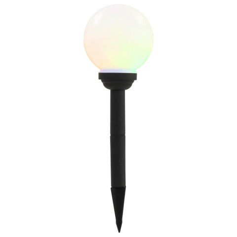 KULISTE LAMPY SOLARNE DO OGRODU 4 SZT. LED 15CM RGB