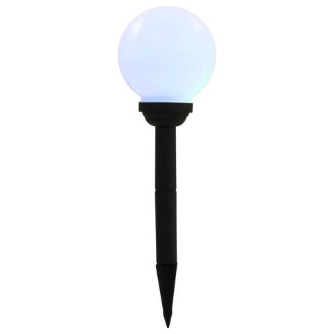 KULISTE LAMPY SOLARNE DO OGRODU 4 SZT. LED 15CM RGB