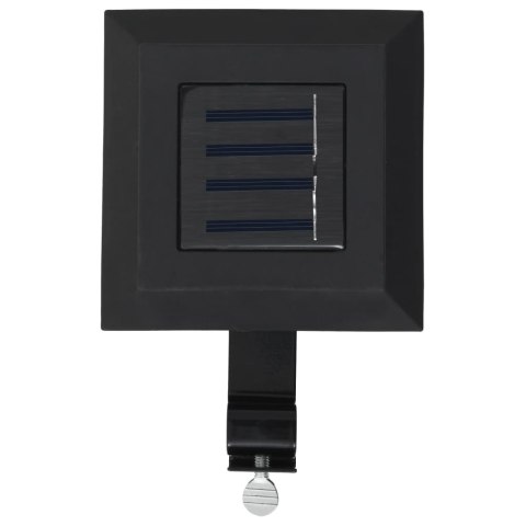 KWADRATOWE LAMPY SOLARNE NA ZEWNĄTRZ 6 SZT LED 12CM CZARNE