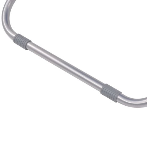 ROZKŁADANE LEŻAKI TARASOWE 2SZT STAL TAUPE