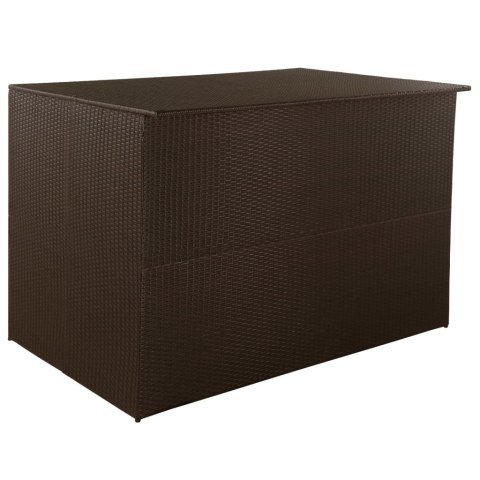 SKRZYNIA OGRODOWA BRĄZOWA 150X100X100CM RATTAN PE