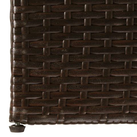 SKRZYNIA OGRODOWA BRĄZOWA 150X100X100CM RATTAN PE