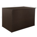 SKRZYNIA OGRODOWA BRĄZOWA 150X100X100CM RATTAN PE