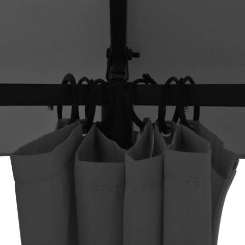 NAMIOT OGRODOWY Z ZASŁONAMI SZEŚCIOKĄTNY 360X265CM