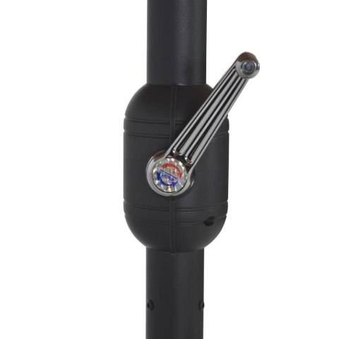 PARASOL OGRODOWY NA SŁUPKU ALUMINIOWYM 460X270CM TAUPE