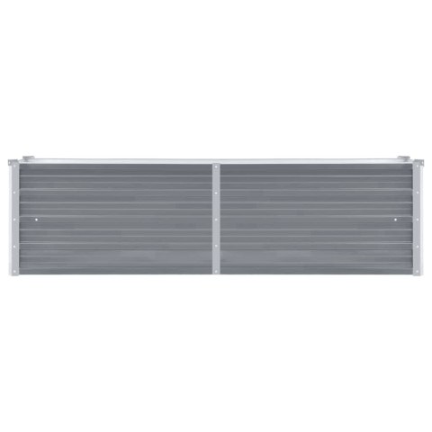 PODWYŻSZONA DONICA Z GALWANIZOWANEJ STALI 160X40X45CMSZARA