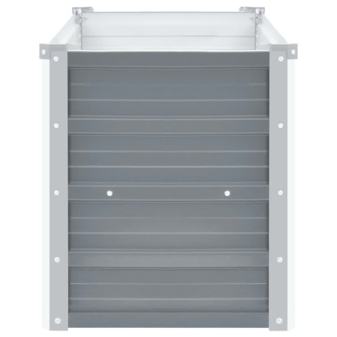 PODWYŻSZONA DONICA Z GALWANIZOWANEJ STALI 160X40X45CMSZARA