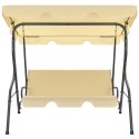 HUŚTAWKA OGRODOWA KREMOWA 170X110X153CM