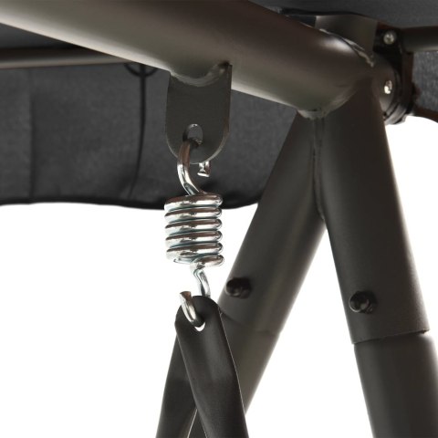 HUŚTAWKA OGRODOWA Z BALDACHIMEM ROZKŁADANA STAL