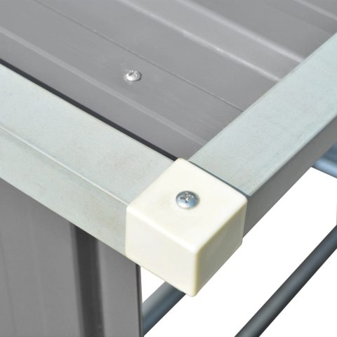 WIATA NA DREWNO STAL GALWANIZOWANA 163X83X154CM SZARA