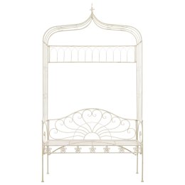 ŁAWKA OGRODOWA 122CM ŻELAZO ANTYCZNA BIEL