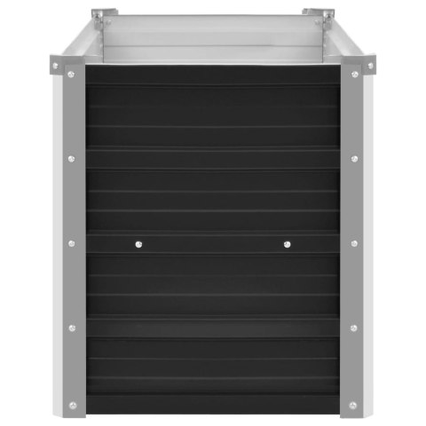 PODWYŻSZONA DONICA ANTRACYT 100X40X45CM GALWANIZOWANA STAL