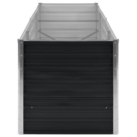 PODWYŻSZONA DONICA ANTRACYT 240X80X77CM GALWANIZOWANA STAL