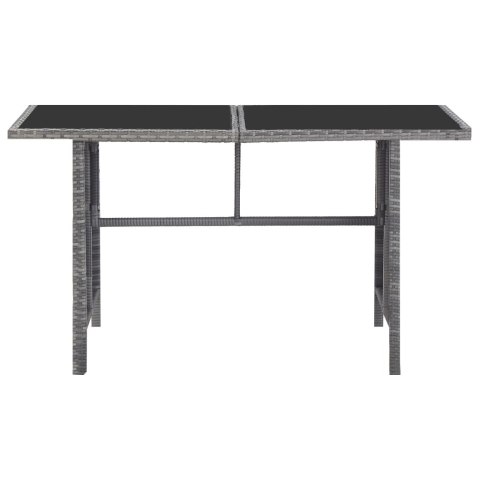 5-CZ. ZESTAW MEBLI OGRODOWYCH Z PODUSZKAMI RATTAN PE SZARY