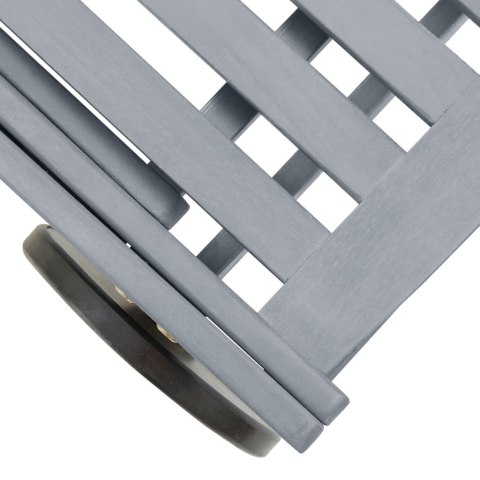 LEŻAK OGRODOWY SZARY DREWNO AKACJOWE