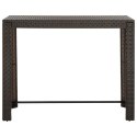 OGRODOWY STOLIK BAROWY BRĄZOWY 140,5X60,5X110,5CM RATTAN PE