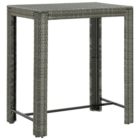 OGRODOWY STOLIK BAROWY SZARY 100X60,5X110,5CM POLIRATTAN