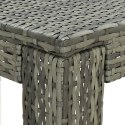 OGRODOWY STOLIK BAROWY SZARY 100X60,5X110,5CM POLIRATTAN