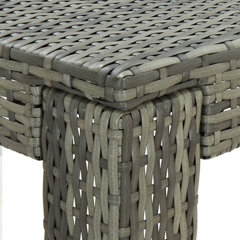 OGRODOWY STOLIK BAROWY SZARY 100X60,5X110,5CM POLIRATTAN