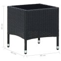 STOLIK OGRODOWY CZARNY 40X40X45CM RATTAN PE
