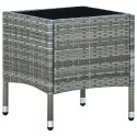 STOLIK OGRODOWY SZARY 40X40X45CM RATTAN PE