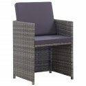13-CZ. ZESTAW MEBLI DO OGRODU Z PODUSZKAMI RATTAN PE ANTRACYT