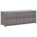 SKRZYNIA OGRODOWA SZARA 120X50X60CM RATTAN PE