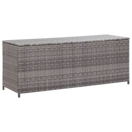 SKRZYNIA OGRODOWA SZARA 120X50X60CM RATTAN PE