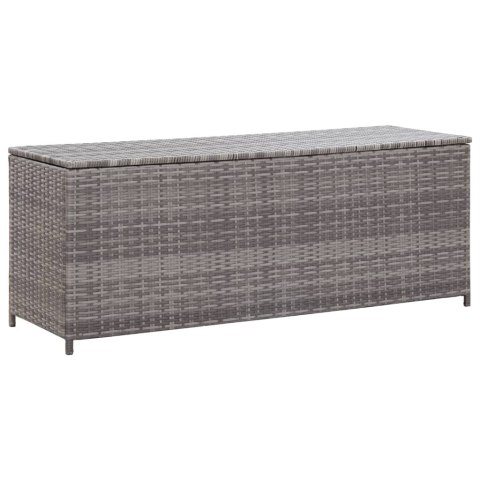 SKRZYNIA OGRODOWA SZARA 120X50X60CM RATTAN PE