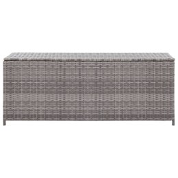 SKRZYNIA OGRODOWA SZARA 120X50X60CM RATTAN PE